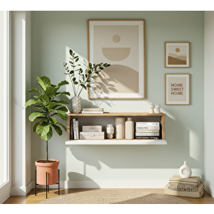 Lia Hol Antre Dresuar Duvara Monte Kapaklı 100cm Çam-beyaz