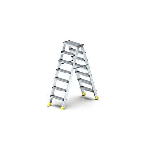 Alümi̇nyum 7+7 Çi̇ft Çikişli Merdi̇ven