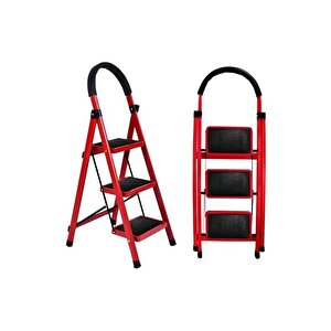 Yakut Serisi - Carnaval 3'lü Ev Ti̇pi̇ Merdi̇ven  Kırmızı