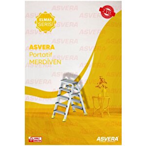 Yakut Serisi – 5+5 Alüminyum Çift Çıkışlı Merdiven | Ev Bahçe Ofis & Depo Kullanımı İçin