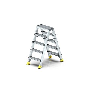 Alümi̇nyum 5+5 Çi̇ft Çikişli Merdi̇ven