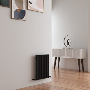 Tallis Yakıt Tasarruflu Premium Malzeme Alüminyum Radyatör 60x47cm Kumlu Siyah Siyah