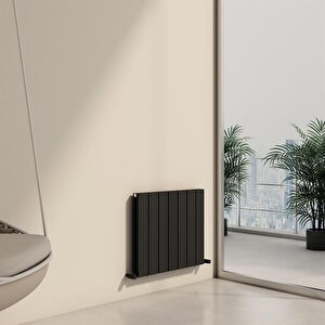 Chambord Double Yakıt Tasarruflu Premium Malzeme Alüminyum Radyatör 60x69,5cm Kumlu Siyah Siyah