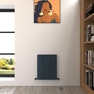 Dune Yakıt Tasarruflu Premium Malzeme Alüminyum Radyatör 60x47cm Kumlu Antrasit Antrasit