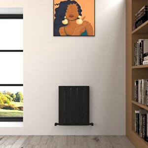 Dune Yakıt Tasarruflu Premium Malzeme Alüminyum Radyatör 60x47cm Kumlu Siyah Siyah