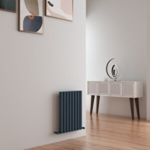 Tallis Yakıt Tasarruflu Premium Malzeme Alüminyum Radyatör 60x47cm Kumlu Antrasit Antrasit