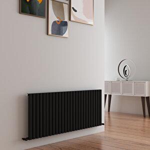 Tallis Yakıt Tasarruflu Premium Malzeme Alüminyum Radyatör 60x155cm Kumlu Siyah Siyah