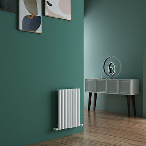 Tallis Yakıt Tasarruflu Premium Malzeme Alüminyum Radyatör 60x47cm Kumlu Beyaz Beyaz