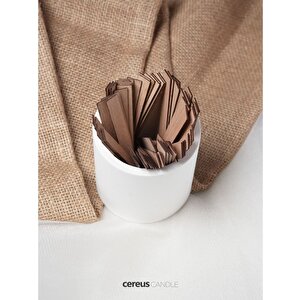 Ahşap Mum Fitili 15 Mm Genişlik – Nikel Kaplama Taban + 3m Bant | Cereus