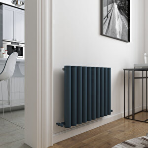 Odessa Yakıt Tasarruflu Premium Malzeme Alüminyum Radyatör 60x47cm Kumlu Antrasit Antrasit