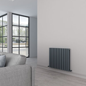 Tallis Double Yakıt Tasarruflu Premium Malzeme Alüminyum Radyatör 60x119cm Kumlu Açık Gri Açık Gri