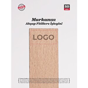 Ahşap Mum Fitili 12 Mm Genişlik – 1.2 Mm Kalınlık, Doğal Ahşap | Cereus