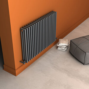 Tubulous Yakıt Tasarruflu Premium Malzeme Alüminyum Radyatör 60x90cm Kumlu Açık Gri Açık Gri