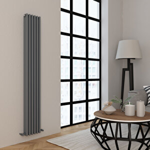 Tubulous Yakıt Tasarruflu Premium Malzeme Alüminyum Radyatör 180x27cm Kumlu Açık Gri Açık Gri