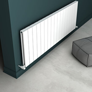 Angers Double Yakıt Tasarruflu Premium Malzeme Alüminyum Radyatör 180x39,5cm Kumlu Beyaz Beyaz