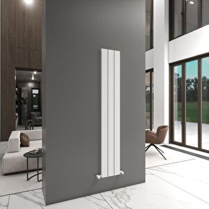 Angers Yakıt Tasarruflu Premium Malzeme Alüminyum Radyatör 180x29,5cm Kumlu Beyaz Beyaz