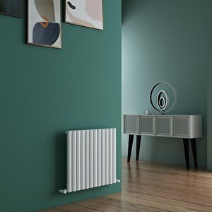 Tallis Yakıt Tasarruflu Premium Malzeme Alüminyum Radyatör 60x71cm Kumlu Açık Gri Açık Gri