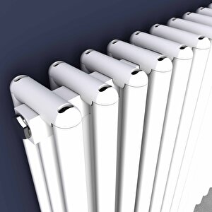 Tubulous Yakıt Tasarruflu Premium Malzeme Alüminyum Radyatör 60x58,5cm Kumlu Beyaz Beyaz