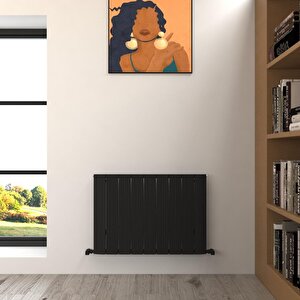 Dune Yakıt Tasarruflu Premium Malzeme Alüminyum Radyatör 60x85cm Kumlu Siyah Siyah