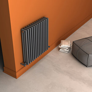 Tubulous Yakıt Tasarruflu Premium Malzeme Alüminyum Radyatör 60x58,5cm Kumlu Açık Gri Açık Gri