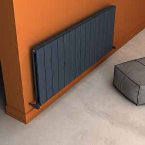 Angers Double Yakıt Tasarruflu Premium Malzeme Alüminyum Radyatör 60x149,5cm Kumlu Antrasit Antrasit