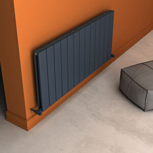 Angers Double Yakıt Tasarruflu Premium Malzeme Alüminyum Radyatör 60x129,5cm Kumlu Antrasit Antrasit