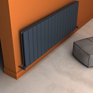 Angers Double Yakıt Tasarruflu Premium Malzeme Alüminyum Radyatör 60x169,5cm Kumlu Antrasit Antrasit