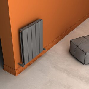 Angers Double Yakıt Tasarruflu Premium Malzeme Alüminyum Radyatör 60x49,5cm Kumlu Açık Gri Açık Gri
