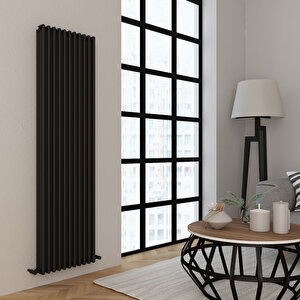 Tubulous Yakıt Tasarruflu Premium Malzeme Alüminyum Radyatör 180x49,5,cm Kumlu Siyah Siyah