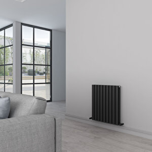 Tallis Double Yakıt Tasarruflu Premium Malzeme Alüminyum Radyatör 60x95cm Kumlu Siyah Siyah