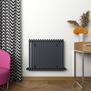 Sophia Yakıt Tasarruflu Premium Malzeme Alüminyum Radyatör 600x66,7cm Kumlu Antrasit Antrasit