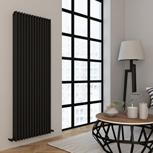 Tubulous Yakıt Tasarruflu Premium Malzeme Alüminyum Radyatör 180x76,5cm Kumlu Siyah Siyah