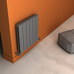 Angers Double Yakıt Tasarruflu Premium Malzeme Alüminyum Radyatör 60x59,5cm Kumlu Açık Gri Açık Gri