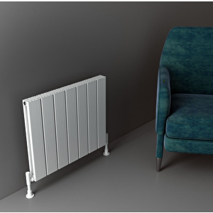 Angers Yakıt Tasarruflu Premium Malzeme Alüminyum Radyatör 60x39,5cm Kumlu Açık Gri Açık Gri