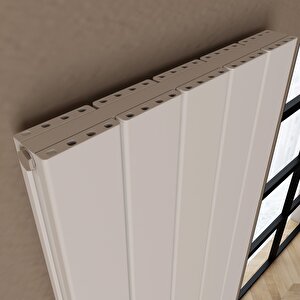 Angers Double Yakıt Tasarruflu Premium Malzeme Alüminyum Radyatör 60x59,5cm Kumlu Beyaz Beyaz
