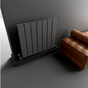 Angers Yakıt Tasarruflu Premium Malzeme Alüminyum Radyatör 60x39,5cm Kumlu Antrasit Antrasit