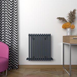 Sophia Yakıt Tasarruflu Premium Malzeme Alüminyum Radyatör 600x49,9cm Kumlu Antrasit Antrasit