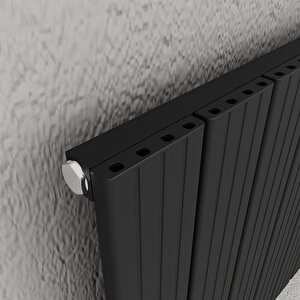 Chambord Yakıt Tasarruflu Premium Malzeme Alüminyum Radyatör 60x89,5cm Kumlu Siyah Siyah