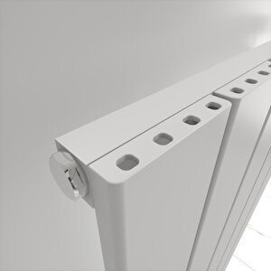 Angers Yakıt Tasarruflu Premium Malzeme Alüminyum Radyatör 60x109,5cm Kumlu Beyaz Beyaz