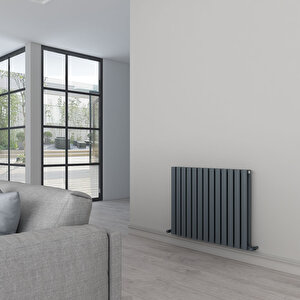 Tallis Double Yakıt Tasarruflu Premium Malzeme Alüminyum Radyatör 180x77cm Kumlu Açık Gri Açık Gri