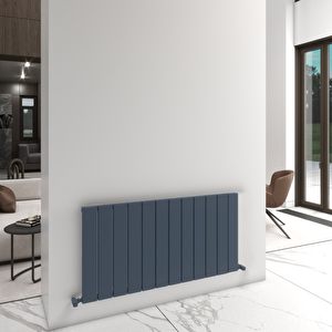 Angers Yakıt Tasarruflu Premium Malzeme Alüminyum Radyatör 60x119,5cm Kumlu Antrasit Antrasit