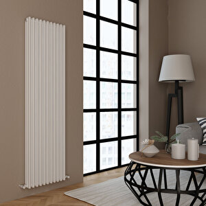 Tubulous Yakıt Tasarruflu Premium Malzeme Alüminyum Radyatör 180x49,5,cm Kumlu Beyaz Beyaz