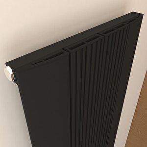 Dune Yakıt Tasarruflu Premium Malzeme Alüminyum Radyatör 60x123cm Kumlu Siyah Siyah
