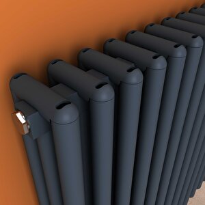 Tubulous Yakıt Tasarruflu Premium Malzeme Alüminyum Radyatör 60x130,5cm Kumlu Antrasit Antrasit