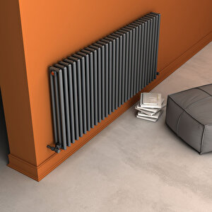 Tubulous Yakıt Tasarruflu Premium Malzeme Alüminyum Radyatör 60x130,5cm Kumlu Açık Gri Açık Gri