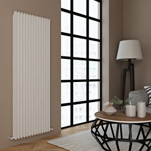Tubulous Yakıt Tasarruflu Premium Malzeme Alüminyum Radyatör 180x94,5cm Kumlu Beyaz Beyaz