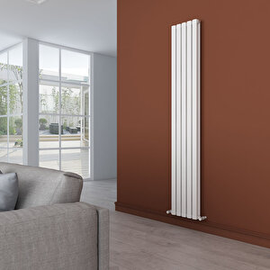 Tallis Double Yakıt Tasarruflu Premium Malzeme Alüminyum Radyatör 180x35cm Kumlu Beyaz Beyaz