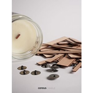 Ahşap Mum Fitili 7 Mm Genişlik – Nikel Tabanlı + 3m Bantlı | Cereus