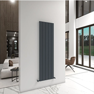 Angers Yakıt Tasarruflu Premium Malzeme Alüminyum Radyatör 180x39,5cm Kumlu Antrasit Antrasit