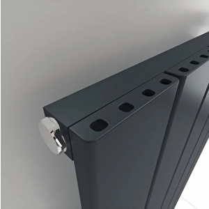 Angers Yakıt Tasarruflu Premium Malzeme Alüminyum Radyatör 180x39,5cm Kumlu Antrasit Antrasit